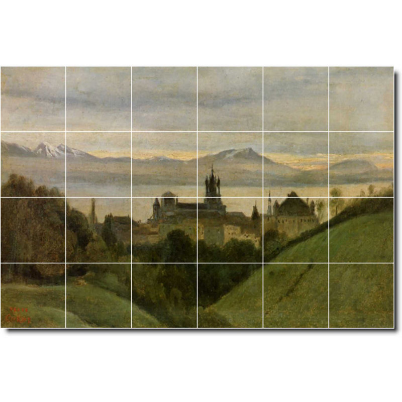 Carreau de céramique décorative 36 po x 24 po 6 po x 6 po, Country 02032