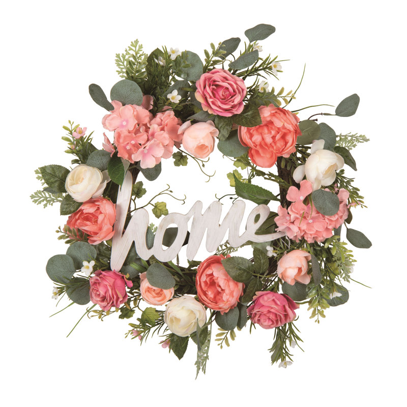 Couronne florale 24 po Spring Home