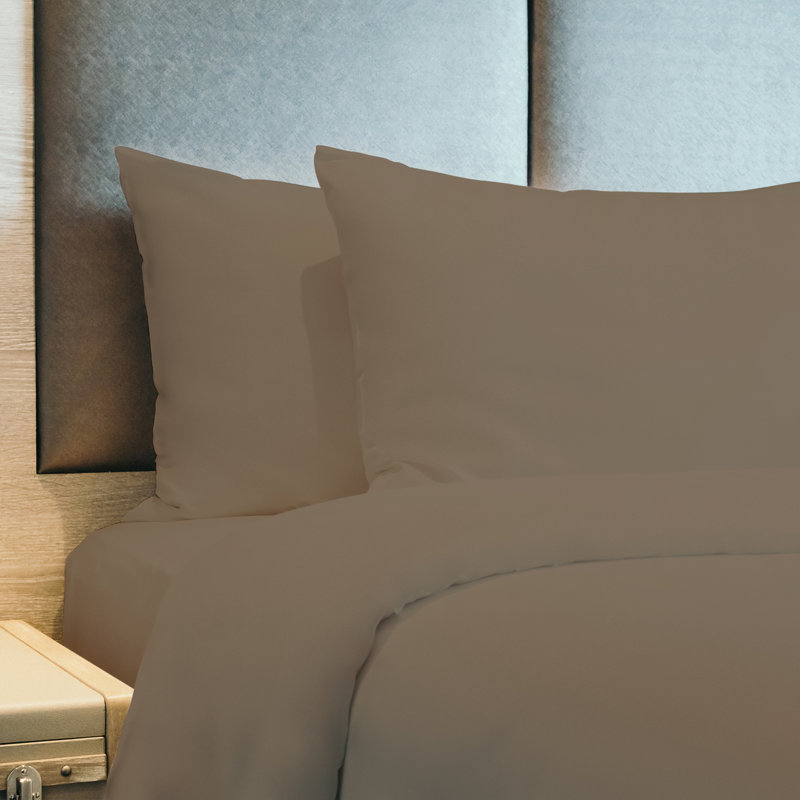 Ensemble de draps en micro-fibre, Ensemble de draps pour taille de lit très grand a, Taupe