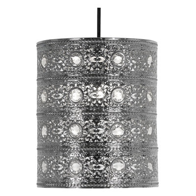 23.5cm H Drum Pendant Shade ( Clip On )