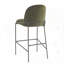 Ensemble de 2 tabourets de bar rembourrés d'intérieur en métal-1839160624