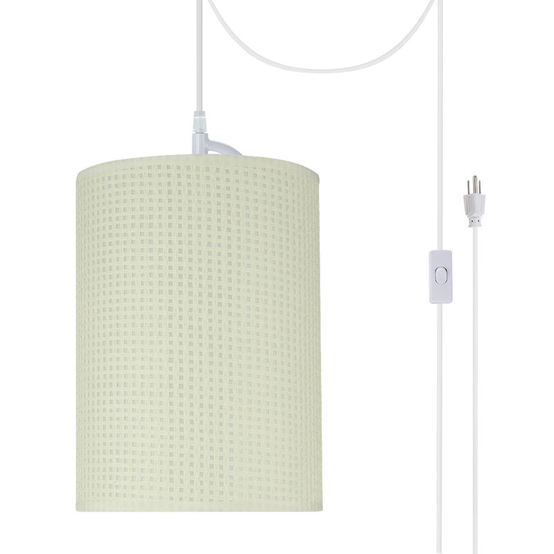 Hebden 1 - Light White Single Pendant, Light Green