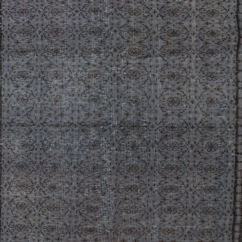 Tapis turc contemporain fait à la main 5,7 x 8,4 pi avec motif floral, tapis turc contemporain