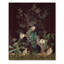 Chinoiserie avec oiseaux et pivoines V - impression traditionnelle sur bois de pin naturel-58678104