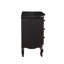 Table de chevet 3 tiroirs noir antique