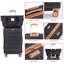 Ensemble de 6 valises, valise rigide de voyage en ABS avec serrure TSA