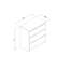 Traynor 70cm W 3 - Drawer Chest of Drawers-121780257