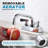 4 Inch Center Deck Mount Commercial Sink Faucet With 8" Swivel Spout And 90°Rotatable Dual Lever Handles
