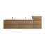 Ensemble de meuble-lavabo double mural 104 po Moreno Bailey-87461371
