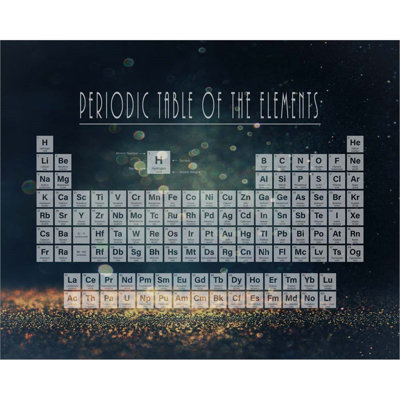 " Periodic Table Gold Dust - Blue "