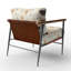 Fauteuil abstrait tapissier - Fauteuil boho désert minimal orange-1735975973