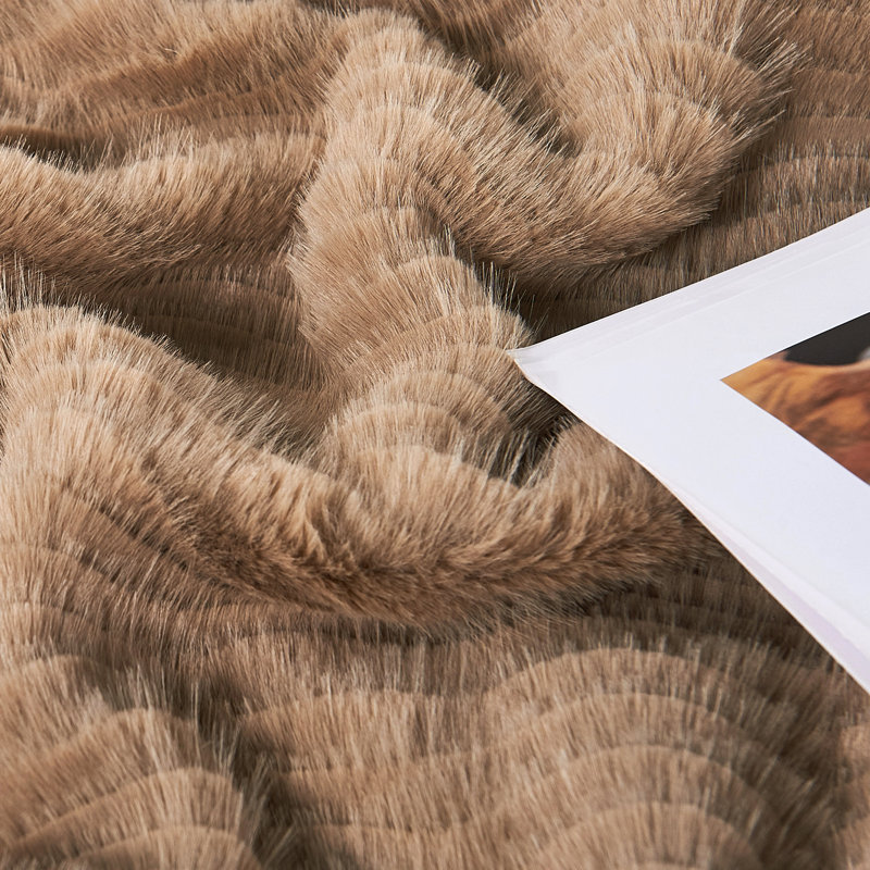 Throw Blanket, Light Taupe