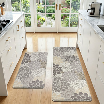Tapis de sol antidérapant et antidérapant 2 pièces