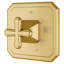 Belshire Pressure Balance Shower Valve Trim With Cross Handles-60946111
