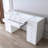 Slaystation Luxe Premium Vanity Table, Makeup Desk With Dual 4 Storage Drawer Unit, Glass Top