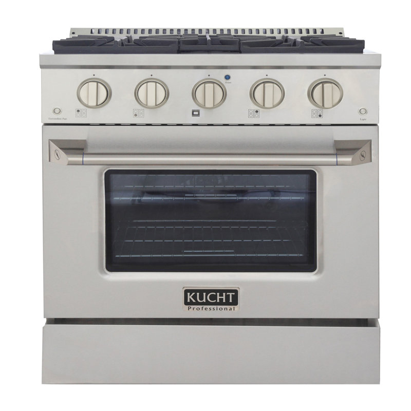 30" 4.2 Cu. ft. Freestanding Gas with Convection Oven, Liquid Propane, Stainless Steel
