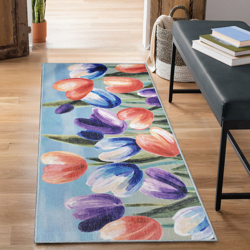 Tapis de cuisine antidérapant Charron, Tapis de couloir 1 pi 11 po x 4 pi 11 po