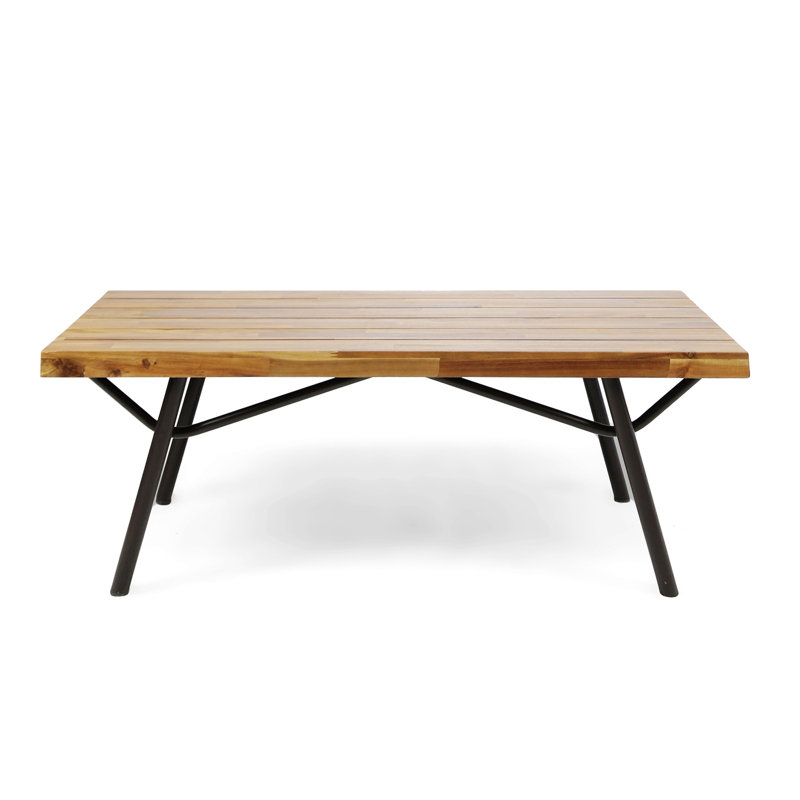 Rembert Rectangular Solid Wood Outdoor Coffee Table , 50 " W 23.5 " D