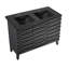 Cascade 48 po Meuble-lavabo double avec comptoir en céramique-113040319-100841290