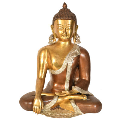 Statue de Natassha Calm du Bouddha, sa main dans la statue de Bhumisparsha Mudra