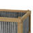 Rectangular Rustic Planter Of 2, Galvanized Metal And Wood Combination, L:20X14x11.5" S:17X12x10", Add - Inspired Elements To Your Indoor Outdoor Gardens 2 Box Frame Planters, Ethnic Touch Decor