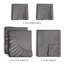 Ensemble de draps 100% coton, literie de luxe à densité de tissage 400 fils, draps doux et respirants, ensemble de 4 pièces-103254600-103254603