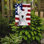 2 côtés en polyester de 2 côtés american drapeau de jardin