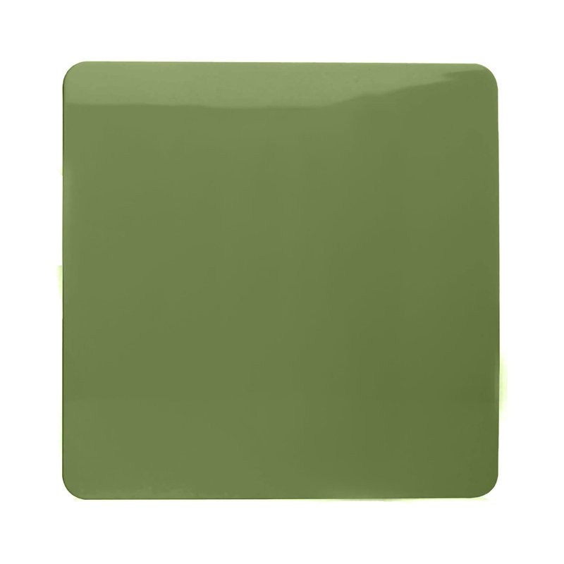 Trendi Switch Single Blanking Plate, Moss Green