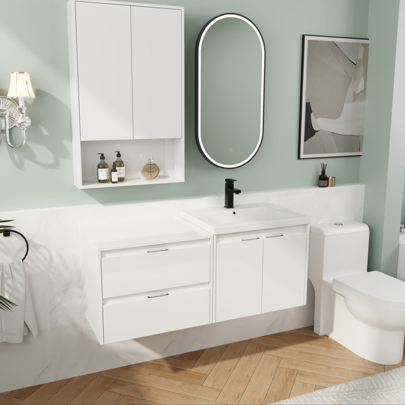 Ensemble de meuble-lavabo 48 po avec lavabo simple 48 po