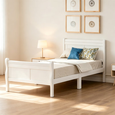Base de lit plateforme Wood