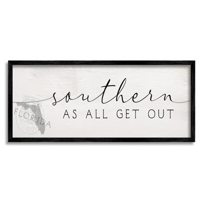 Florida State Outline Southern As All Get Out citation «Gray Farmhouse»