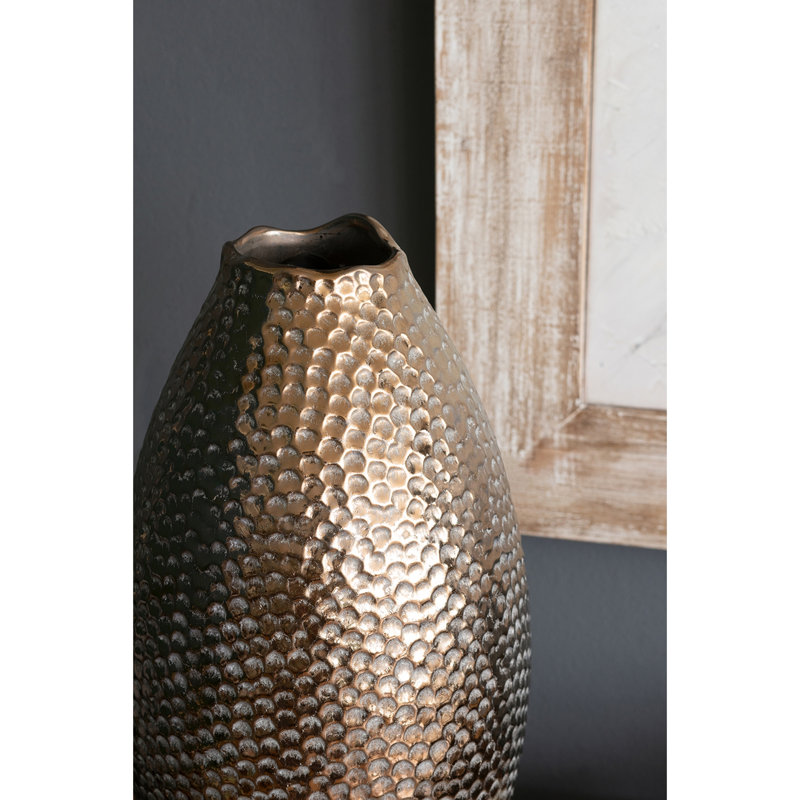 Vase à fleurs au design unique, H 13,8 po x l 7,1 po x P 7,1 po