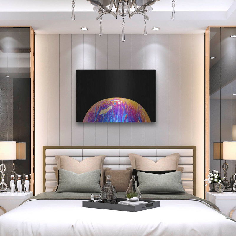 Ivy Bronx «World Of Color» par Luxe Portfolio, art mural en métal, H 24 po x l 36 po
