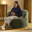 icon Orb Chenille Accent Chair Bean Bag, Gold-1509307295