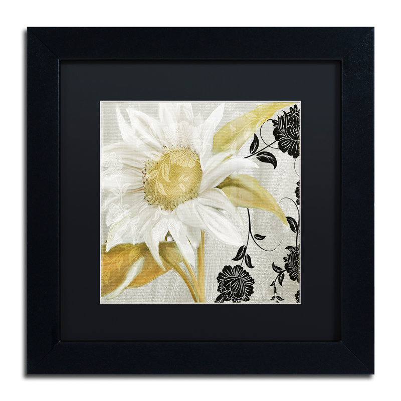 «Jadaya Sunroom I» par Color Bakery, impression sur toile encadrée, Noir, H 11 po x l 14 po x P 0,5 po, Noir