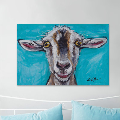 Gizmo The Goat - Wrapped Canvas Painting