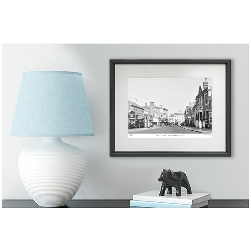 Wimbledon, High Street C1955 by Francis Frith - Single Picture Frame Print, 28cm H x 36cm W x 2.3cm D