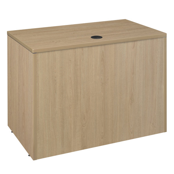 Inbox Zero Nellir 42 in. Desk Shell- Noble Oak | Wayfair