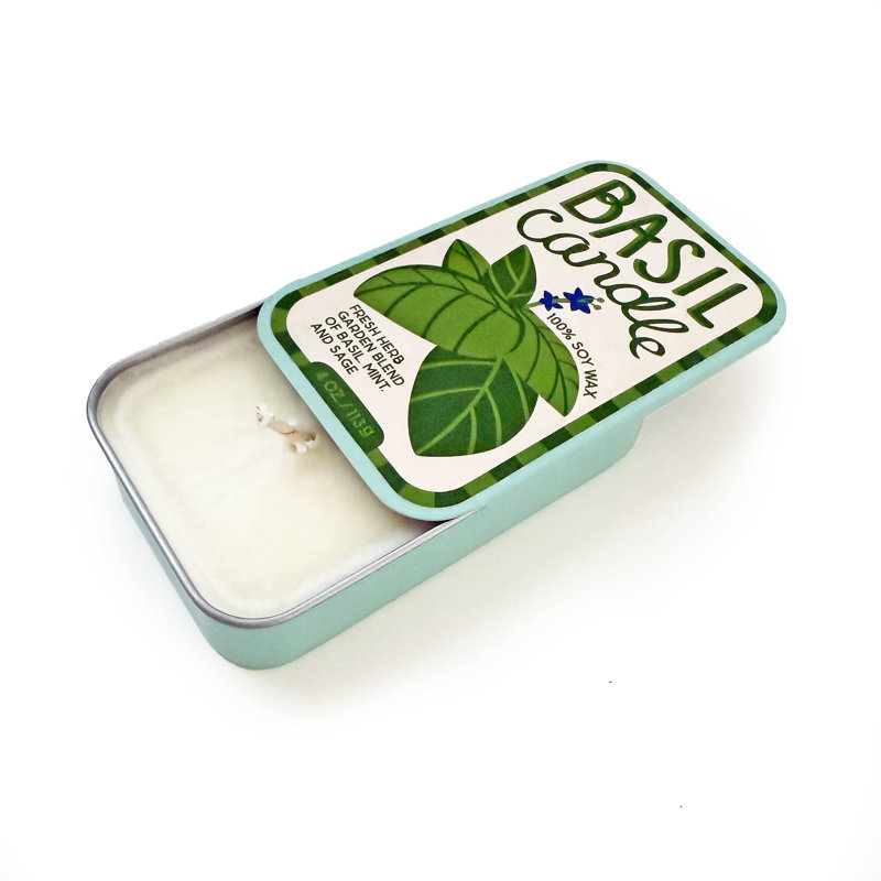 Basil & Lemon Candle Set of 2