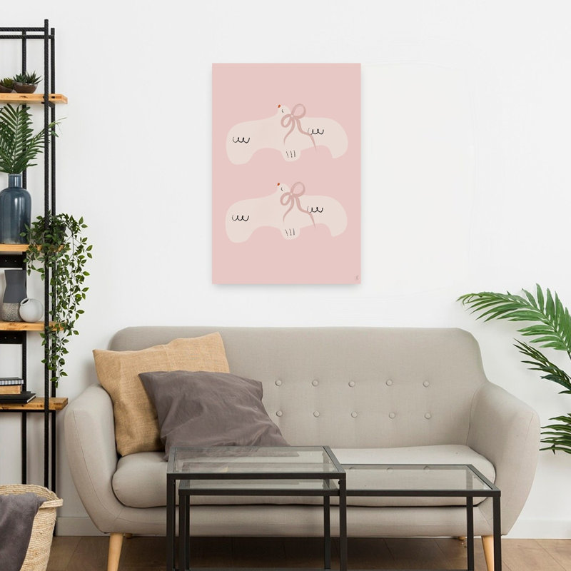 Art contemporain, art d'oiseau moderne, H 24 po x l 16 po