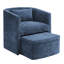 Fauteuil demi-tonneau avec repose-pieds -828744750