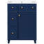 Meuble-lavabo de salle de bain 24 po avec lavabo en céramique