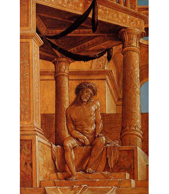 «Christ in Pain» par Hans Holbein, reproduction d'art