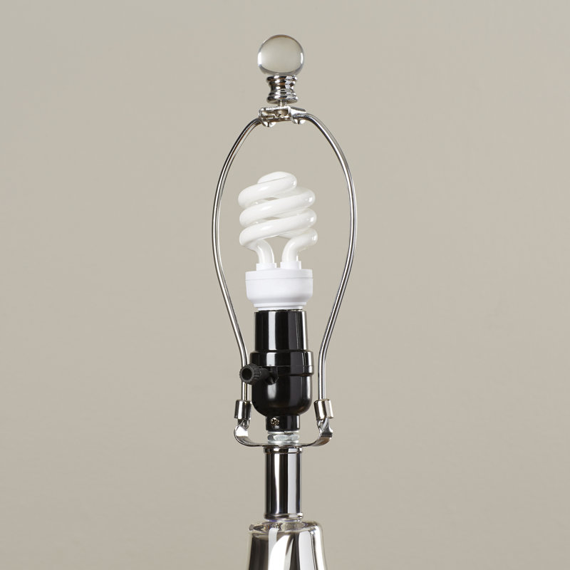 Moriarty Ceramic Table Lamp, Silver