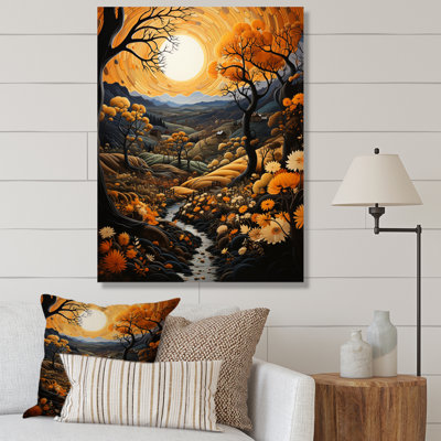 Countryside Harvest Gold Autumn II " Countryside Harvest Gold Autumn II "
