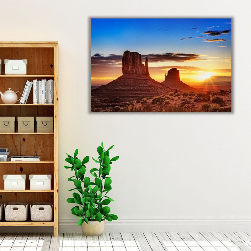 Canyon Sunset III - reproduction d'art sur toile, H 16 po x l 24 po