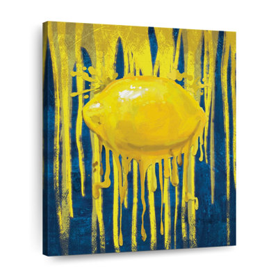 «Lemon Paint Drip» sur toile