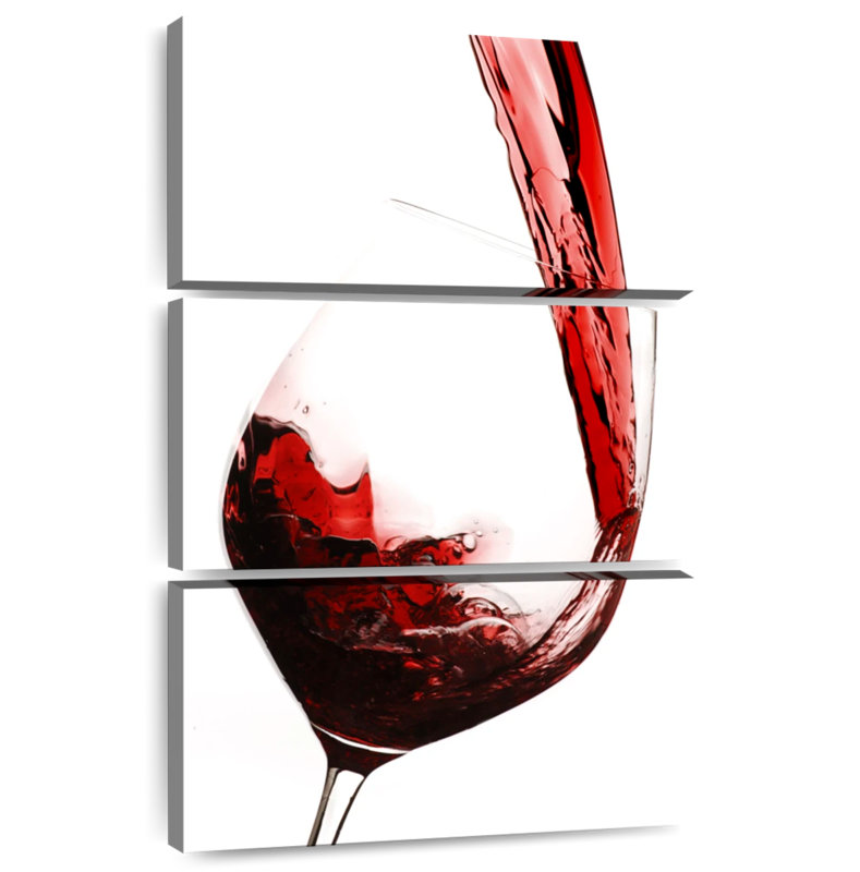 Yarlin Red Wine Flow, 38" H x 24" W