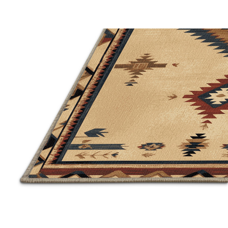  Tapis lavable Old West Map Southwestern, Rectangulaire 2 pi x 3 pi