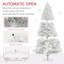 Arbre de Noël artificiel non illuminé 9 pi, 2132 branches, ouverture automatique, base en acier, décoration des Fêtes-607022194-607022193
